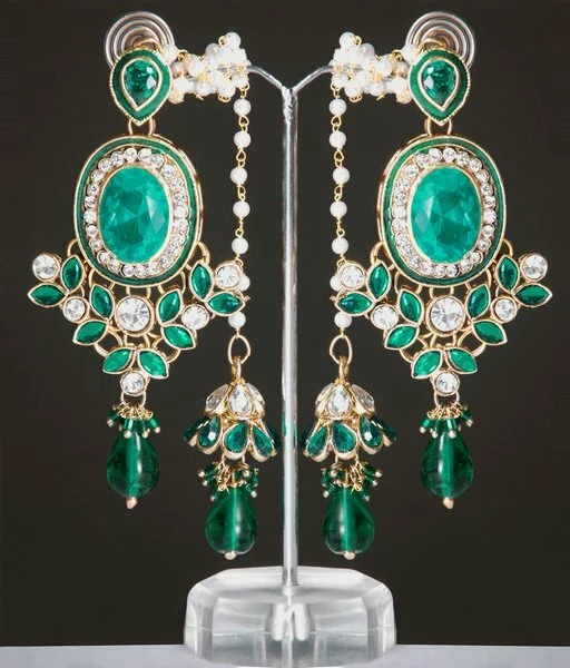Beautiful look Kashmiri style designer earrings for you Beautiful look Kashmiri style designer earrings for you