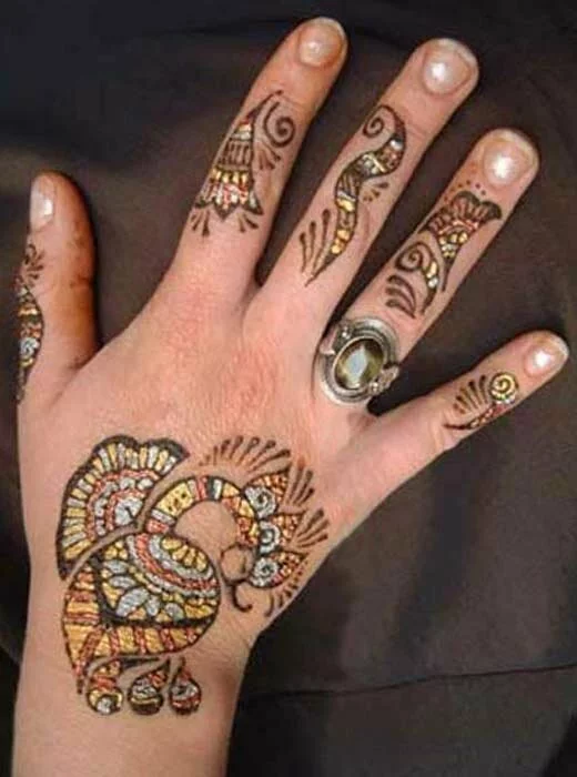 Hand Mehndi Designs Colorful Henna Designs Hand colorful henna designs