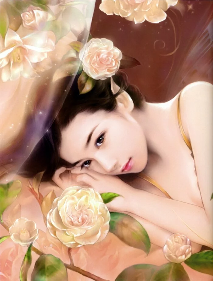 most beautiful chinese girl painting wallpaper Most beautiful Chinese girl painting wallpaper