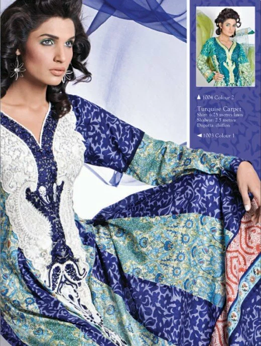 Fantasy Shamaeel Latest Lawn Collection for Spring Latest summer collection for girls 2011