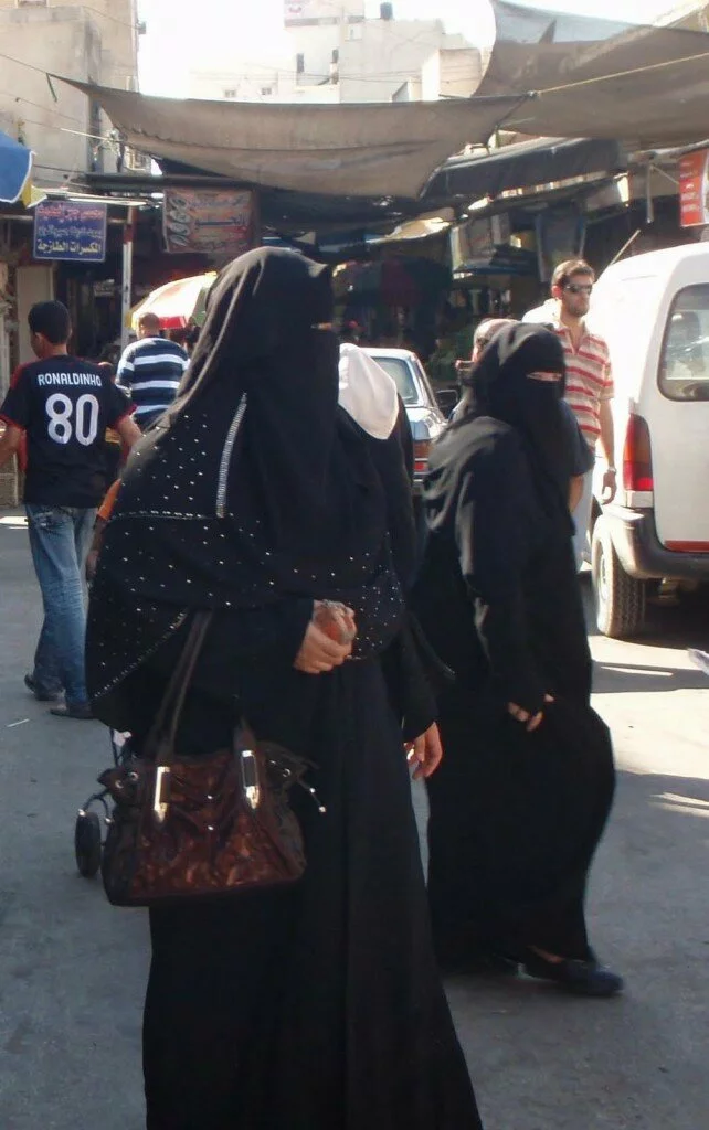 Gazan Muslim women wearing himar 642x1024 Gazan Muslim women wearing himar