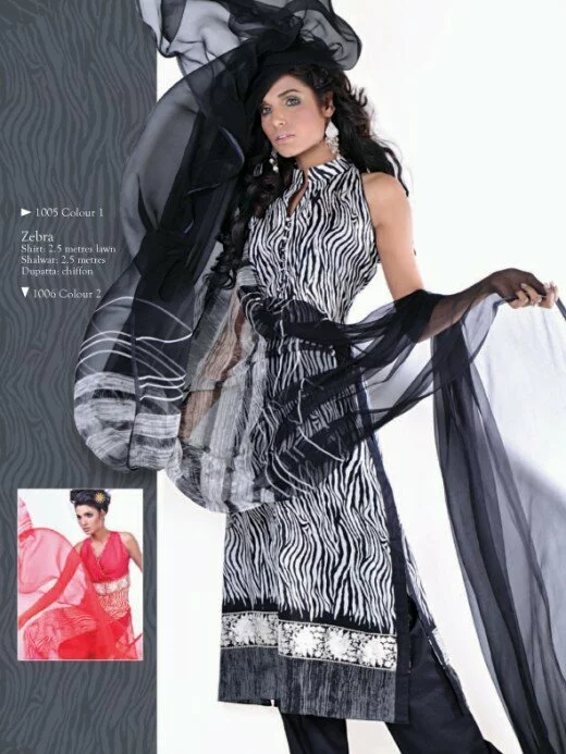 Shamaeel Sitara Lawn Dress for Summer Latest summer collection for girls 2011
