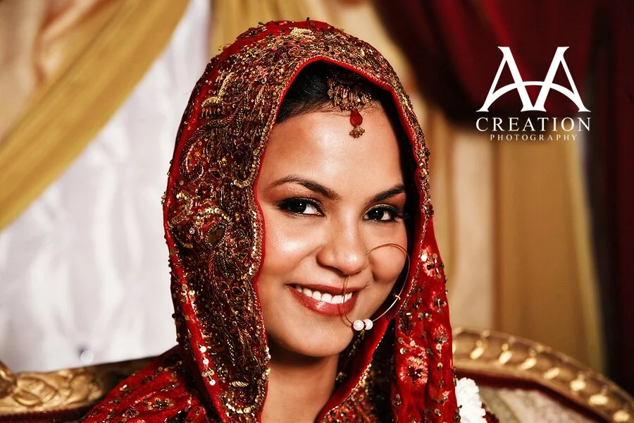 The beautiful bride is all smiles during her Nikah Ceremony and reception Around The World Muslim Weddings, Dresses And Makeup