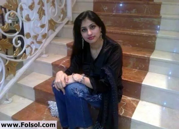 image of Muslim Girl On Stairs