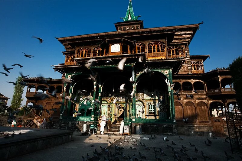 srinagar kashmir india shah e hamdan mosque Mosque in all Indian photo gallery