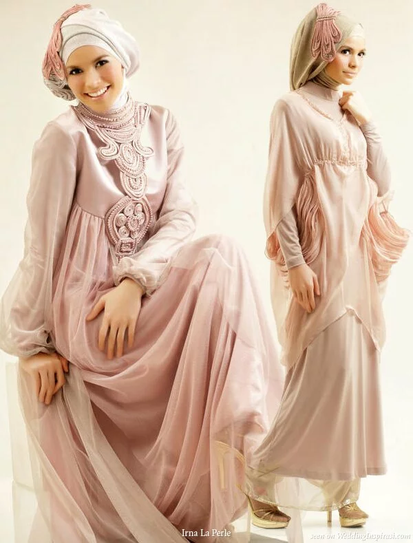 wedding gown muslimah Most beautiful muslim wedding gown