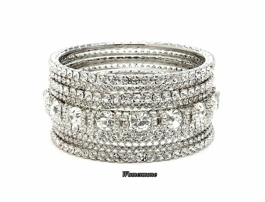 Classic styled Diamond gems silver bangle Beautiful wedding bangles, bridal wear photo gallery