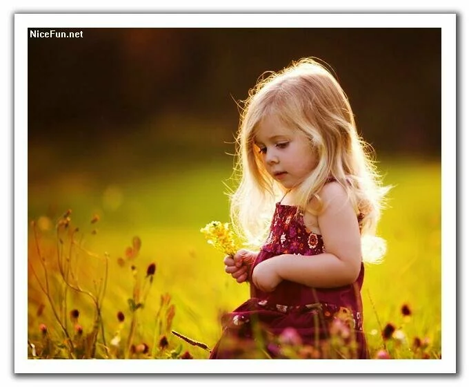 Cute and very beautiful flower baby girl Cute baby girl with flower wallpapers