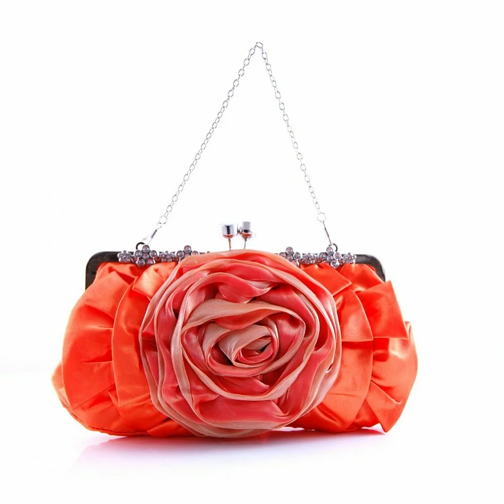 Fashionable orange unique Flower Handbags for Womens 2011 Beautiful and cute flowers girl new photo galley
