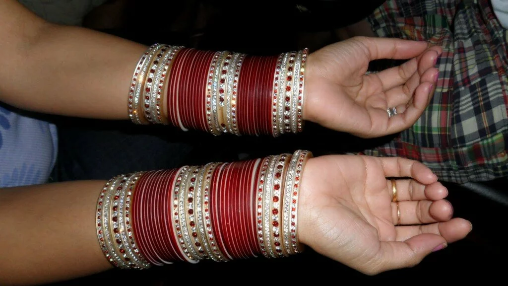 Indian womens wedding wear 1024x576 Beautiful wedding bangles, bridal wear photo gallery