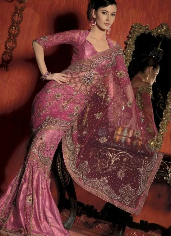 Latest-beautiful Indian-Bridal-saree for women's image 1 by Muslimblog.co.in