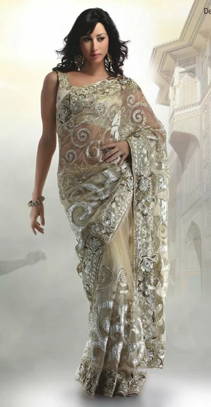 Latest beautiful Indian Bridal saree for womens image 13 by Muslimblog.co .in Latest beautiful Indian bridal and all type saree for womens 