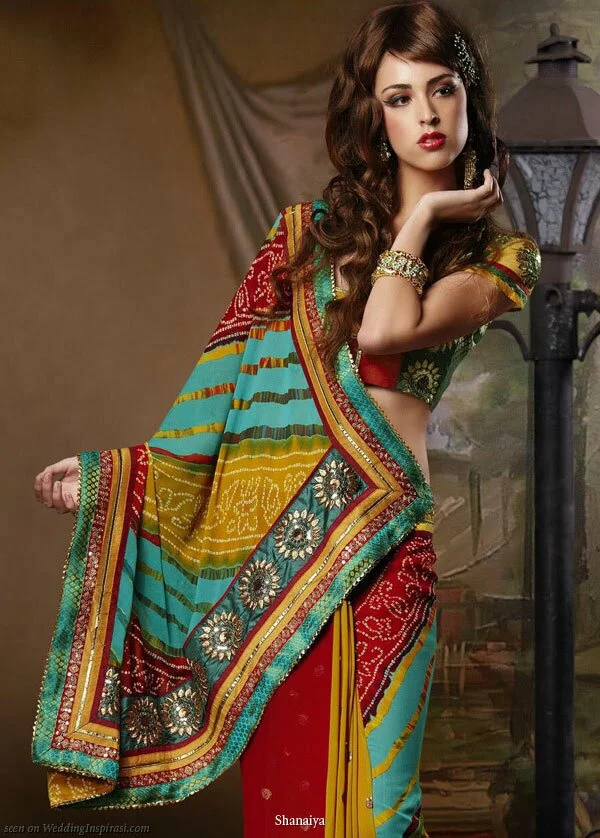 Latest beautiful Indian Bridal saree for womens image 21 by Muslimblog.co .in Latest beautiful Indian bridal and all type saree for womens 
