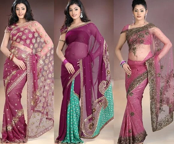 Latest beautiful Indian Bridal saree for womens image 29 by Muslimblog.co .in Latest beautiful Indian bridal and all type saree for womens 