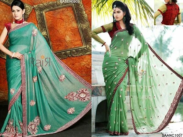 Latest beautiful Indian Bridal saree for womens image 30 by Muslimblog.co .in Latest beautiful Indian bridal and all type saree for womens 
