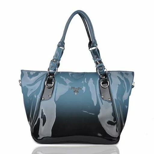 Prada Ombre Patent Leather Tote bags blue for girls 4 Beautiful handbags for girls 