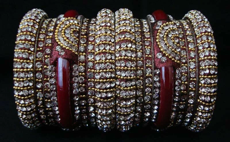 lakh wedding bangles with diamond Beautiful wedding bangles, bridal wear photo gallery