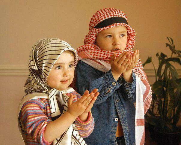 Cute Muslim babies doing DUA to Allah Almighty