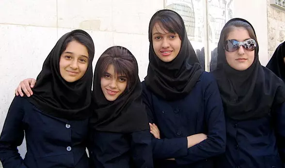 School Girls in Tehran Iran
