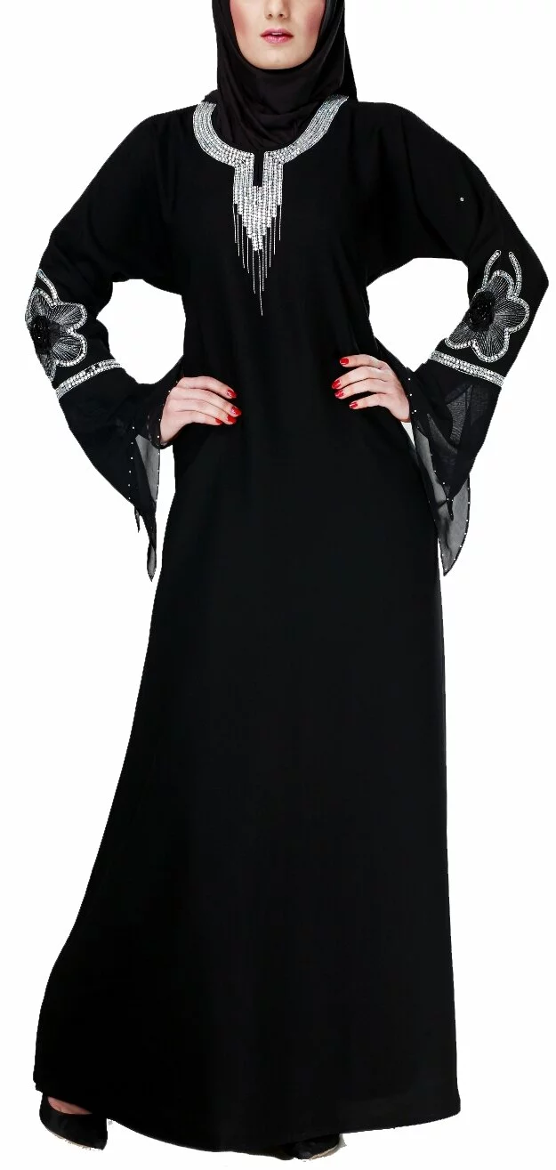 abaya black 1 Latest and Best Arabic Abaya Collections 2013
