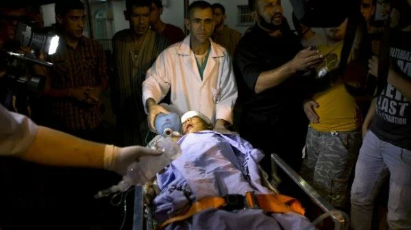 Gaza child 600x336 7 year boy dies of injuries from Israeli airstrike.